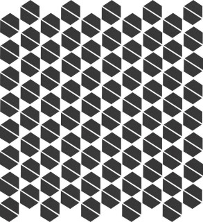 Living Ceramics Cava Black Mosaic. B. 27.5x29.6