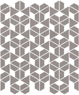 Living Ceramics Cava Grey Mosaic. A. 22.8x27.8