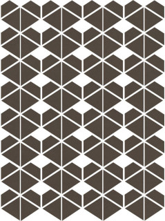 Living Ceramics Cava Brown Mosaic. D. 22.8x27.1