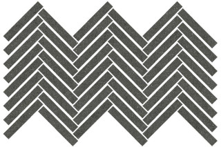 Living Ceramics Cuit Spike Mosaic Charcoal Soft 23x43