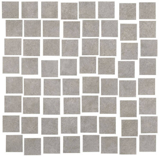 Living Ceramics Kovo Moved Mosaic Silver Soft 30x30