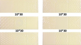 Monopole Esencia Relieve Miel Brillo 10x30