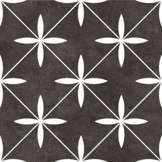 Monopole Stella Black Matt 18.7x18.7H0.8