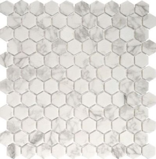 Onix Hex. Statuario Matte Malla Rev 30,1х29