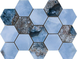 Pamesa Malla Hex CR Lux Danae Navi 32,5x22,5