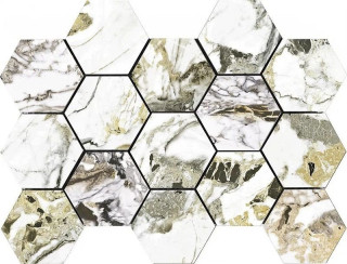 Pamesa Malla Hex CR Lux Grotta Oro 32,5x22,5