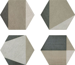 Realonda Hextangram Fabric Taupe 33x28,5