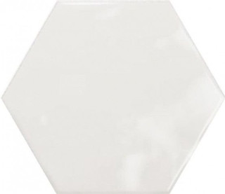 Ribesalbes Geometry Hex White Glossy 15x17,3