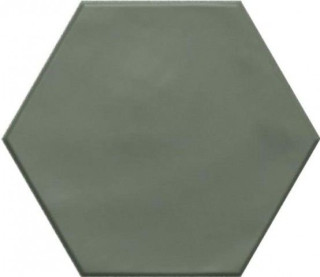 Ribesalbes Geometry Hex Green Matt 15x17,3