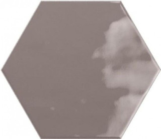 Ribesalbes Geometry Hex Charcoal Glossy 15x17,3