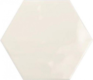 Ribesalbes Geometry Hex Ivory Glossy 15x17,3