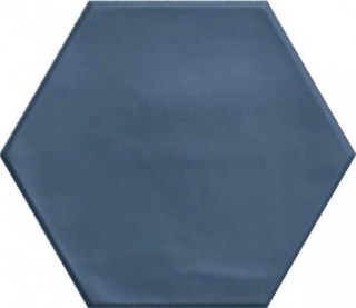 Ribesalbes Geometry Hex Navy Matt 15x17,3