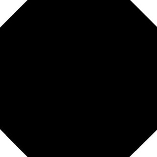 Vives Octogono Negro 31.6x31.6
