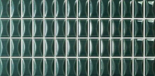 Wow 3D Bars Bevel Emerald Gloss 12.5x25