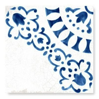 Wow Blanc Et Bleu Antique Decor 1 18,5х18,5