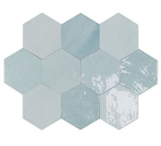 Wow Zelige Hexa Aqua 10,8х12,4