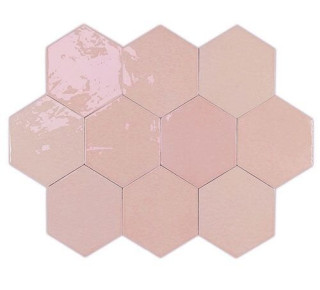 Wow Zelige Hexa Pink 10,8х12,4