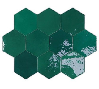 Wow Zelige Hexa Emerald 10,8х12,4