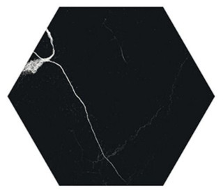 41zero42 Mate Esagona Marmo Nero 19,5x22,5