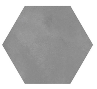 41zero42 Mate Esagona Terra Fumo 19,5x22,5