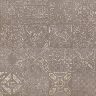Abitare la Ceramica Icon Dec.Patchwork Brown Lapp 60x60