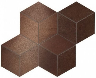 Atlas Concorde Blaze Corten Mosaico Esagono Lapp 30x35