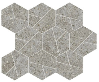 Atlas Concorde Boost Stone Grey Mosaico Hex 25x28,5