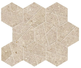 Atlas Concorde Boost Stone Cream Mosaico Hex 25x28,5