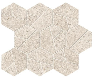 Atlas Concorde Boost Stone White Mosaico Hex 25x28,5