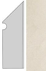 Atlas Concorde Kone White Battiscopa Sag.DX. 7,2x30