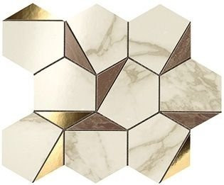 Atlas Concorde Marvel Gold Hex Brown-Calacatta 25,1x29