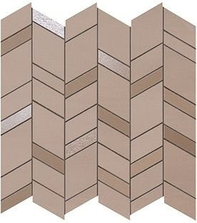 Atlas Concorde Mek Rose Mosaic Chevron 30.5x30.5