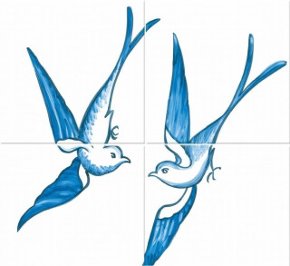 Bardelli Blue Willow 2 BE 40x40