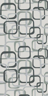 Dado Ceramica Anni 70 Decoro Anelli Rett. 60x120