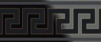 Emil Ceramica Luxury Instinct Greca Nero 25x60