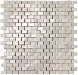 Fap Brikell White Brick Mosaico Gloss 30x30