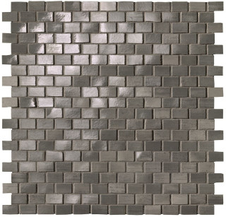 Fap Brikell Grey Brick Mosaico Gloss 30x30
