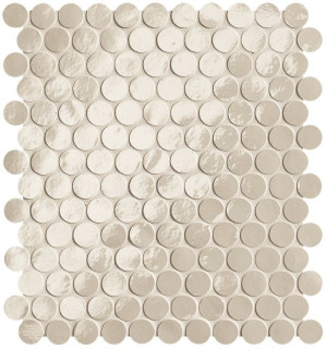 Fap Ceramiche Glim Avorio Round Mosaico 29.5x32.5