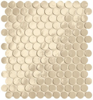 Fap Ceramiche Glim Beige Round Mosaico 29.5x32.5