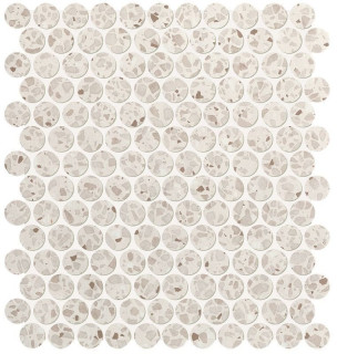 Fap Ceramiche Glim Gemme Bianco Round Mosaico 29x32.5