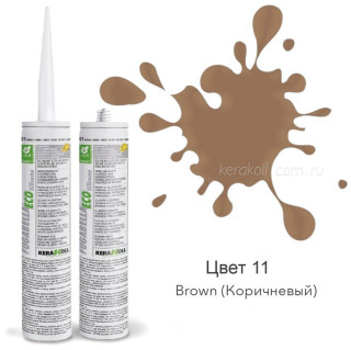 Kerakoll Fugabella Eco Silicone 11 Brown 310 мл