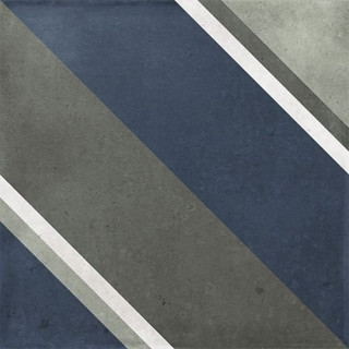 La Fabbrica Ceramiche Small Diagonal Navy 10x10
