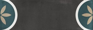 La Fabbrica Ceramiche Small Sun Black 6.5x20