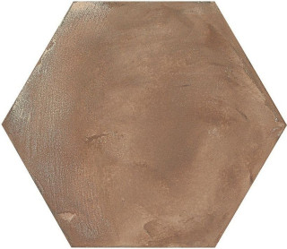 Marca Corona Terra rosso esagono 25x21,6