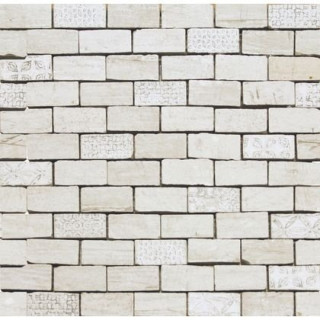 Naxos Chamarel Spaccatella Decò White 30х30