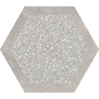 Ornamenta Cocciopesto Malta + Portland Hex 60x60