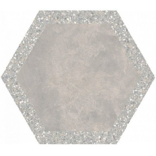 Ornamenta Cocciopesto Portland + Malta Hex 60x60
