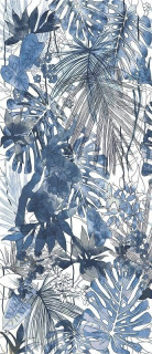 Ornamenta Operae Flora Equatoriale Blue 120x278