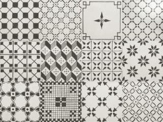 Ragno A Mano Decoro Mix Bianco Antico 20х20