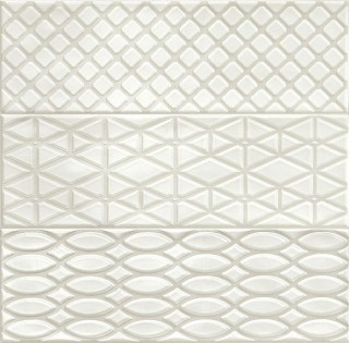 Ragno Brick Glossy Dec Mix 3 Grey R4KT 10х30